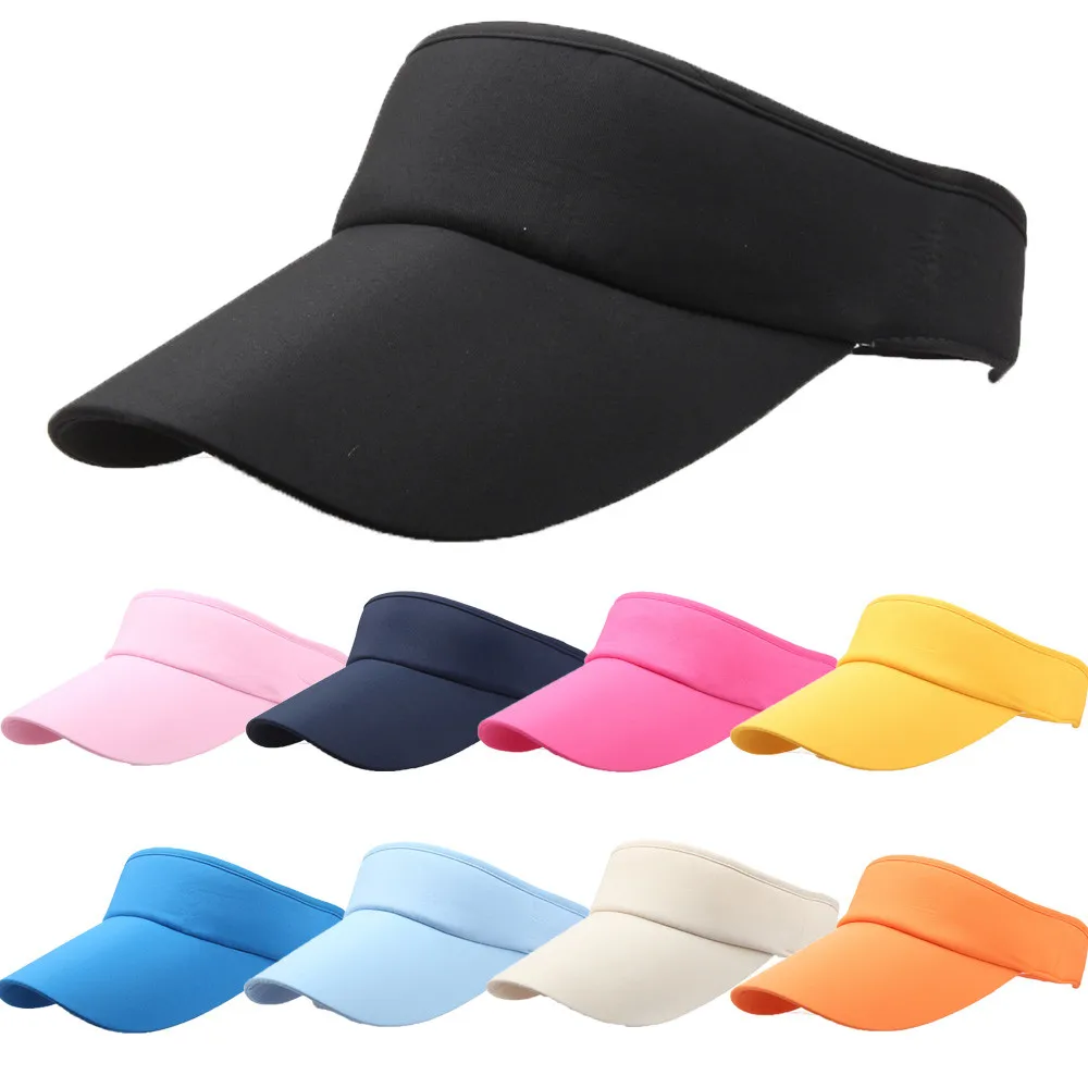 

Unisex Classic Sun Sports Visor Hat Headband Summer Cap For Women Outdoor Running апка женская Chapeau Femme Sun Protection